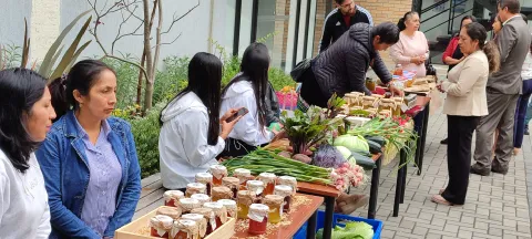 Exposición de trabajos de titulación y feria agroecológica (foto 1)